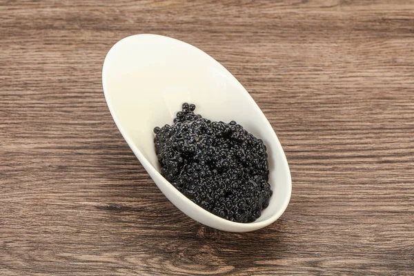 Lujo Lucha Contra Pescado Caviar Negro Tazón —  Fotos de Stock