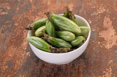 Kasede yeşil Asyalı patlıcan