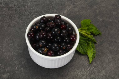 Taze taze siyah frenk üzümü