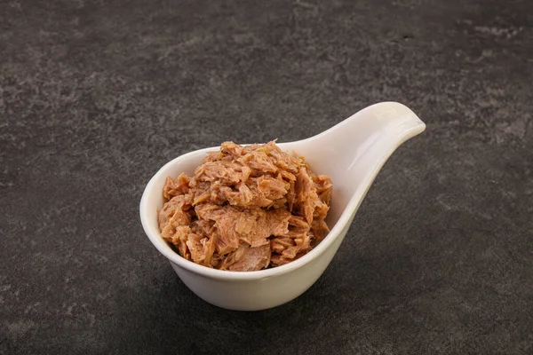 Canned Tuna Fish Fillet Salad — Stock Photo, Image