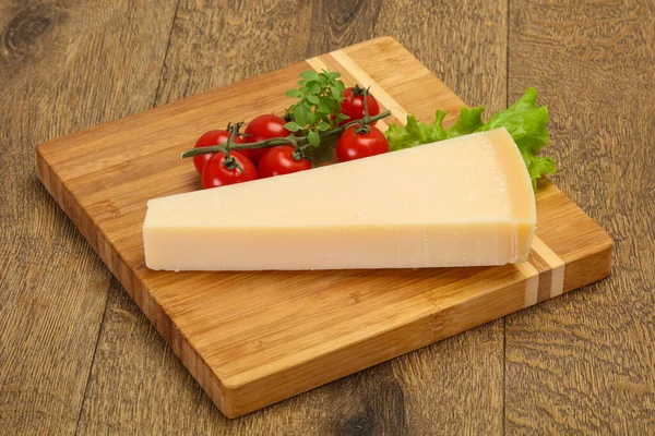 Italian Traditional Parmesan Cheese Triangle Served Salad — Stock Photo, Image