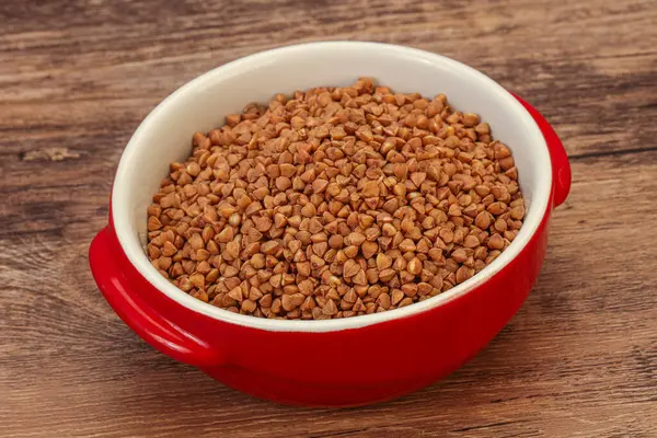 Dietético Cereales Trigo Sarraceno Crudo Bowl — Foto de Stock