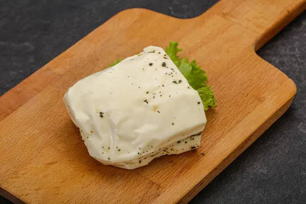 Řecký Sýr Halloumi Mátou Grilování — Stock fotografie