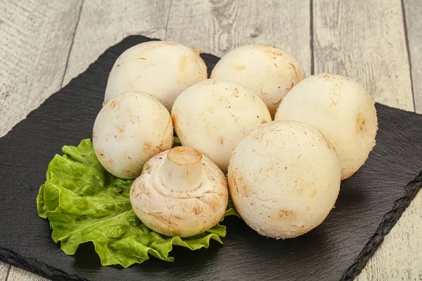 Raw Champignons Board Ready Cooking — Stock Photo, Image