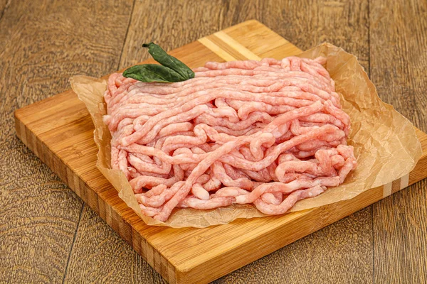 Raw Pork Minced Meat Ready Cooking — Stock Photo, Image