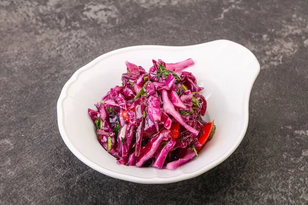 Col Roja Escabeche Con Hierbas Especias — Foto de Stock