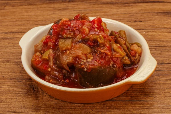 Bucătărie Vegană Caucaziană Ajapsandali Legume Condimente — Fotografie, imagine de stoc