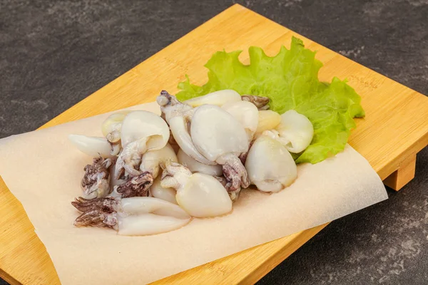 Raw seafood - cuttlefish for cooking over board