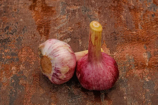 Aroma Condimento Ajo Fresco Joven Para Cocinar — Foto de Stock