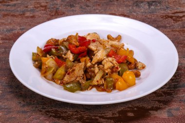 Asya mutfağı - Sebzeli kızarmış domuz eti