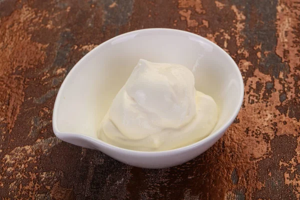Dairy Product Sour Cream Bowl — Stock Photo, Image