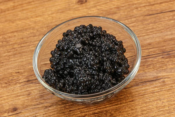 Luxury Strugeon Fish Black Caviar Bowl — Stock Photo, Image