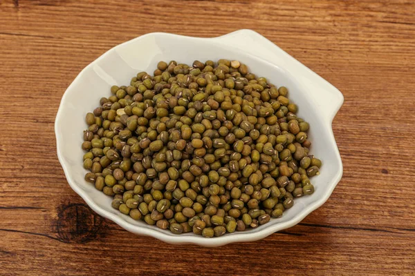 Vegetarian Cuisine Dry Green Lentil Cooking — Stock Photo, Image