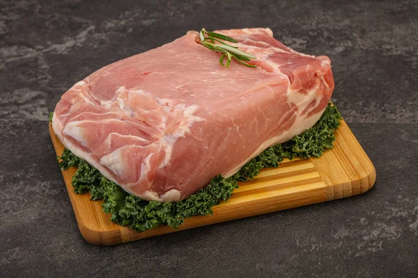Bucată Carne Porc Brută Pentru Gătit — Fotografie, imagine de stoc