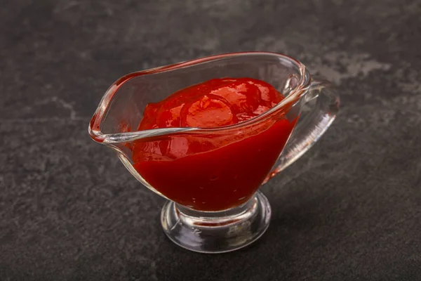 Mexická Horká Chilli Sriracha Omáčka Misce — Stock fotografie