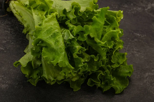 Cuisine Végétalienne Feuilles Salade Laitue Verte — Photo