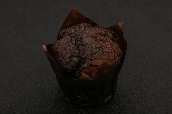 Smaklig Söt Choklad Muffin Snack Bageri — Stockfoto