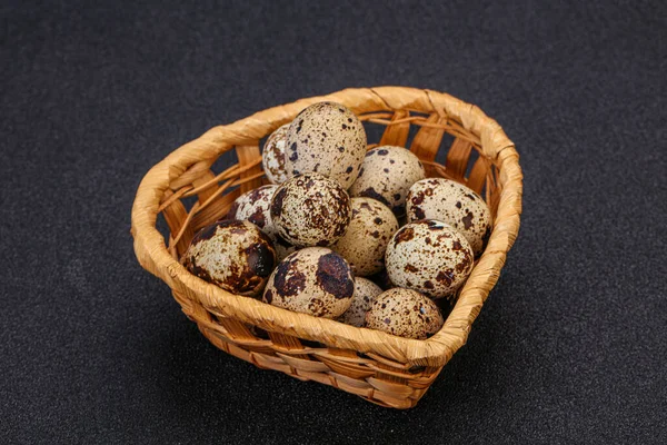 Few Quail Eggs Dietary Health Food — Stock Photo, Image