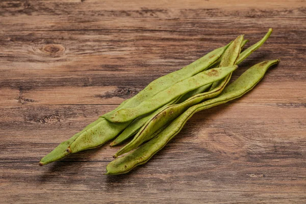 Vegan Mutfağı Pişirmek Için Yeşil Fasulye Yığını — Stok fotoğraf