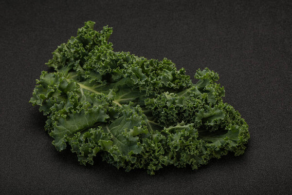 Vagan cuisine - Fresh green Cale Cabbage leaf