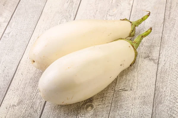 Zralé Chutné Bílé Organické Lilku Nebo Lilek — Stock fotografie