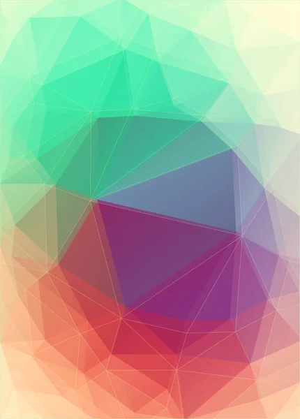 Fresh color Abstract triangle background — Stock Vector