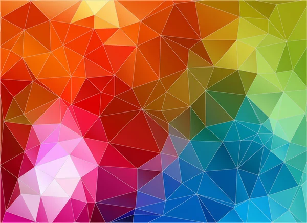 Papel de parede triângulo geométrico de cor multicolor — Vetor de Stock