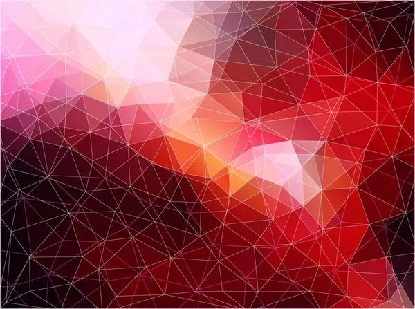 Bannière polygonale abstraite Vector Flat. ackground — Image vectorielle
