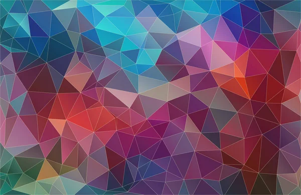 Multicolor Dreieck Mosaik Abstrat Hintergrund. Geometrische Musterverläufe. — Stockvektor