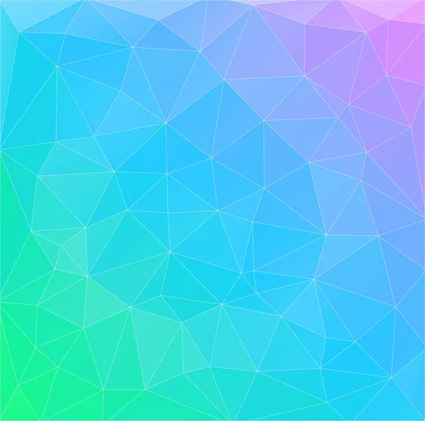 Fondo de pantalla geométrica plana gradiente multicolor triángulo — Vector de stock