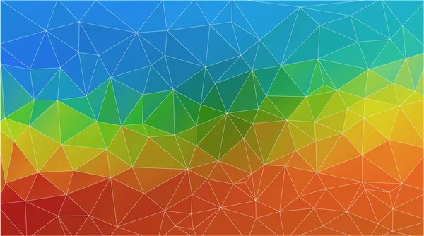 Triangle plat multicolore papier peint géométrique — Image vectorielle