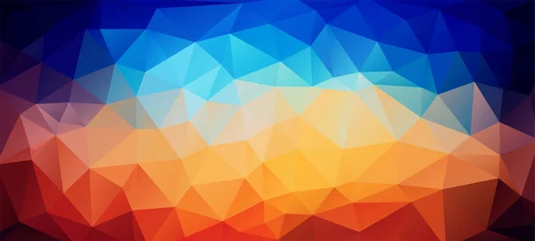 Papel Parede Triangular Colorido Brilhante Horizontal — Vetor de Stock