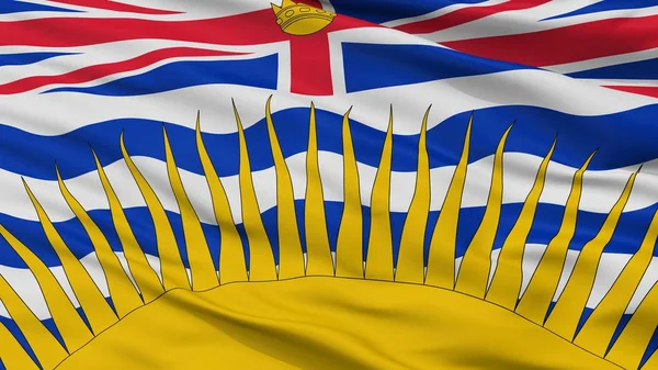 British Columbia City Flag, Canada, Closeup View