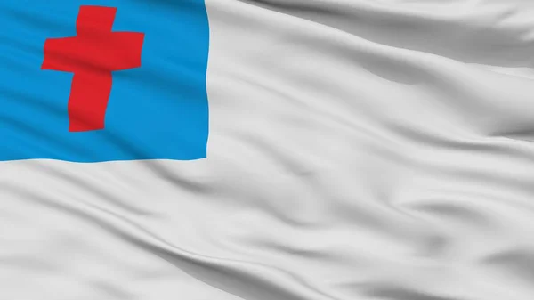 Christian Flag Closeup View, 3D Rendering