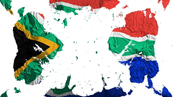 Scattered South Africa flag