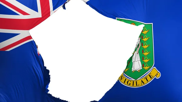 Cracked British Virgin Islands flag