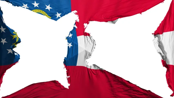 Destroyed Georgia state flag