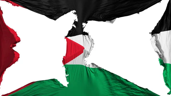 Destroyed Jordan flag