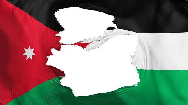 Tattered Jordan flag