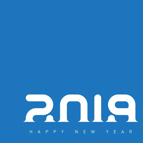 Χαιρετισμός Υπόβαθρο Νέο Έτος 2019 — Διανυσματικό Αρχείο