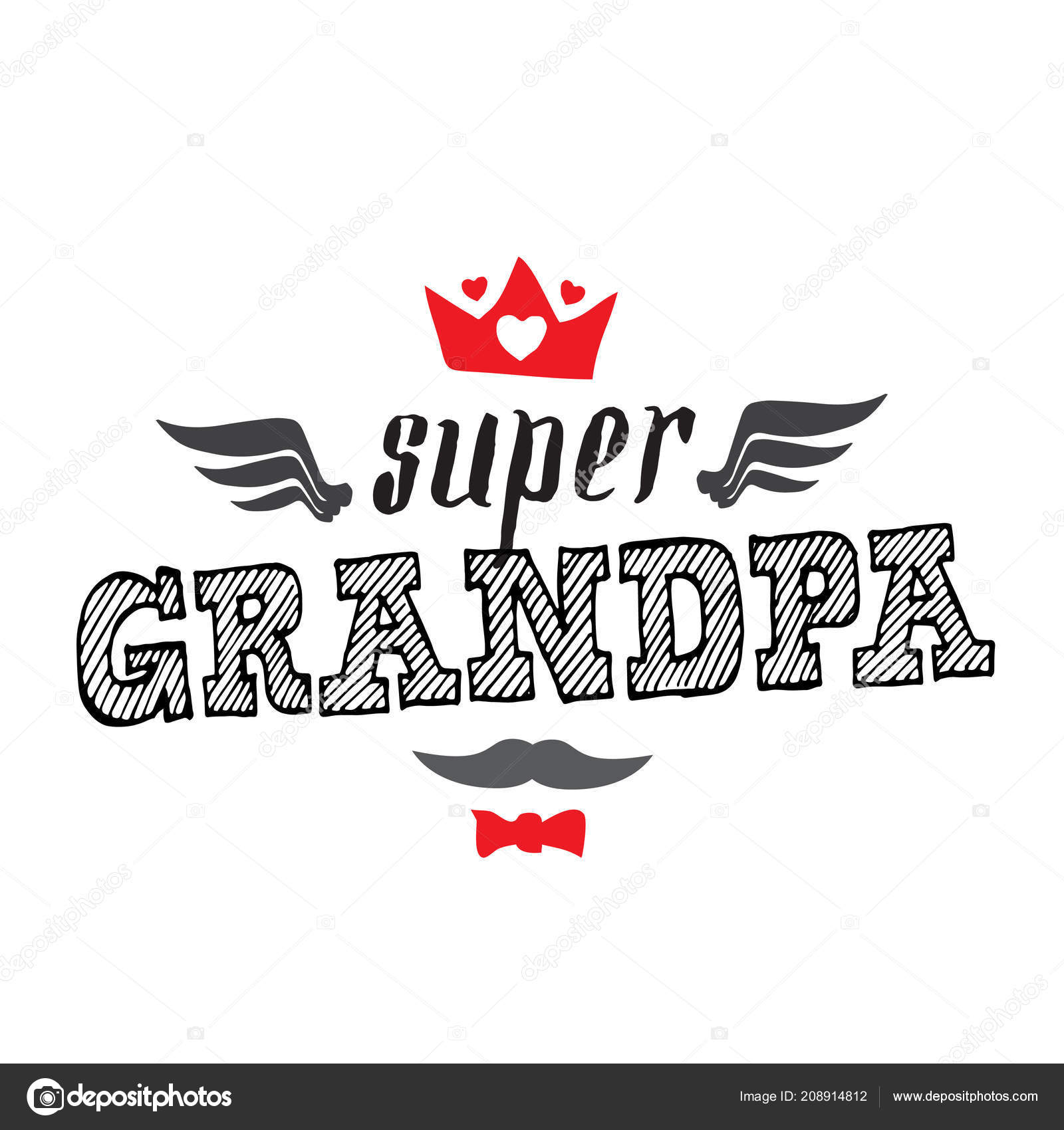 Download Super Grandpa Shirt Print Happy Grandparents Day Vector Illustration Print Vector Image By C Thebackground Vector Stock 208914812