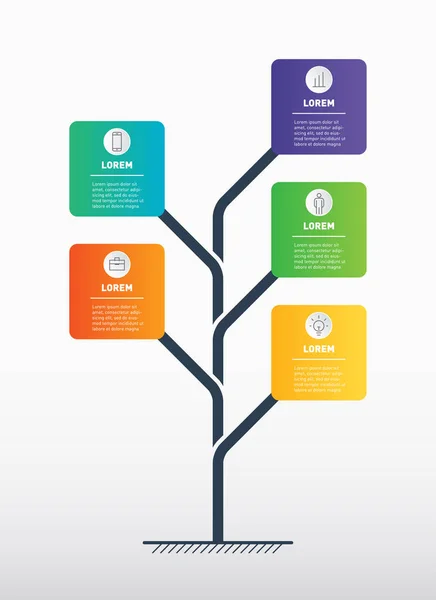 Pionowe Infografikę Osi Czasu Koncepcja Biznesowa Opcje Części Czynności Lub — Wektor stockowy