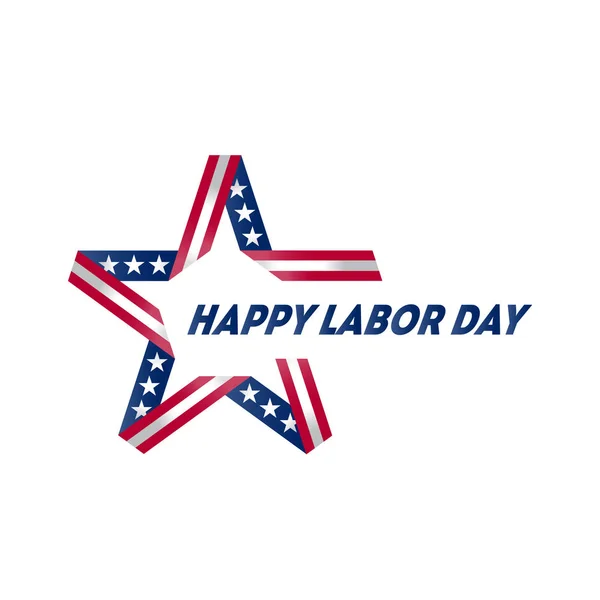 Boldog Labor Day Vektoros Illusztráció Vagy Üdvözlőkártya — Stock Vector
