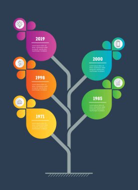 Vektör Infographic adımlarla teknolojisi veya eğitim sürecinin