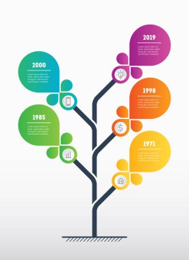 Vektör Infographic adımlarla teknolojisi veya eğitim sürecinin