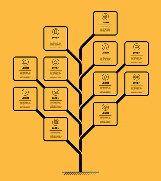 Tanıtımı Kavramı Ile Seçme Hakkı Vektör Infographic Teknoloji Veya Eğitim — Stok Vektör