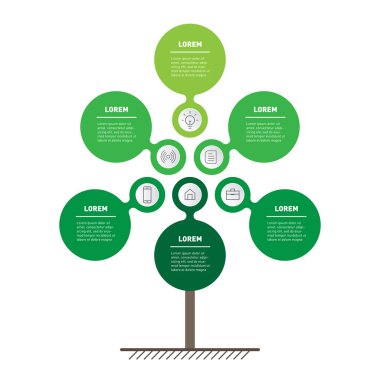 Vektör Infographic adımlarla teknolojisi veya eğitim sürecinin