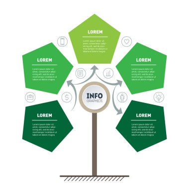 geliştirme ve iş büyüme vektör çizimi