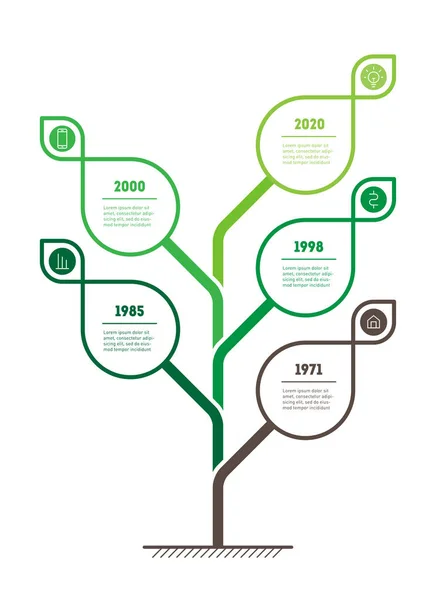 Ilustração Vetorial Desenvolvimento Crescimento Das Empresas — Vetor de Stock