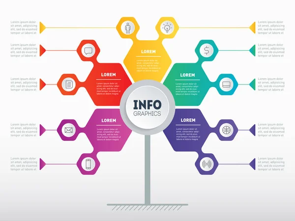 Ilustración Vectorial Del Desarrollo Crecimiento Las Empresas — Archivo Imágenes Vectoriales